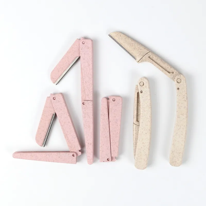 Foldable Wheat Straw Eyebrow Razor
