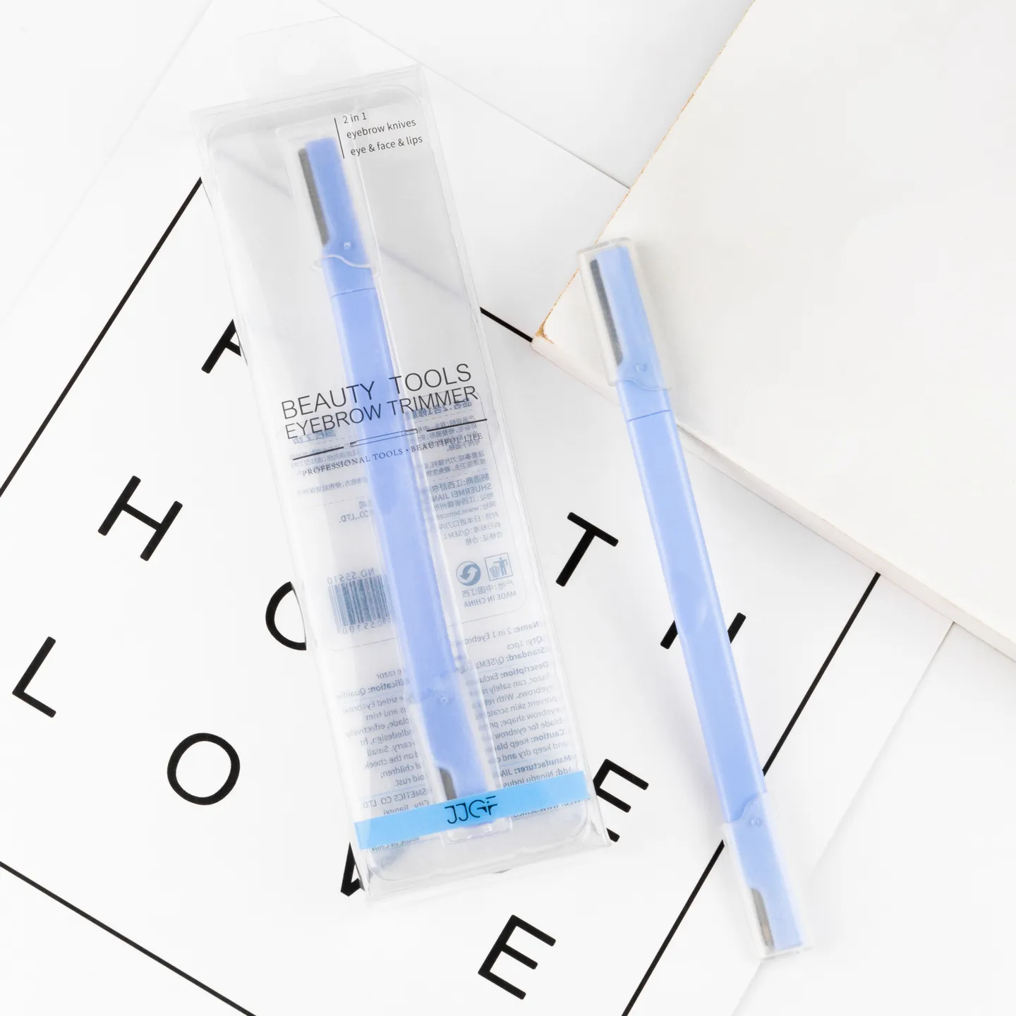 dual-ended eyebrow trimmer image