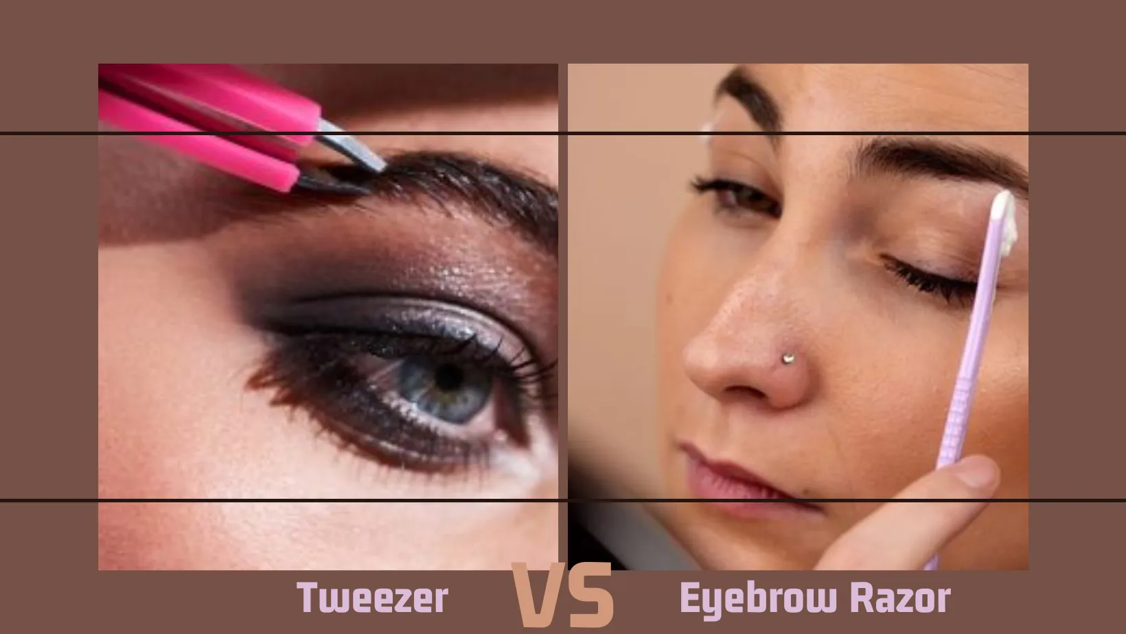 Eyebrow Razor Vs Tweezer