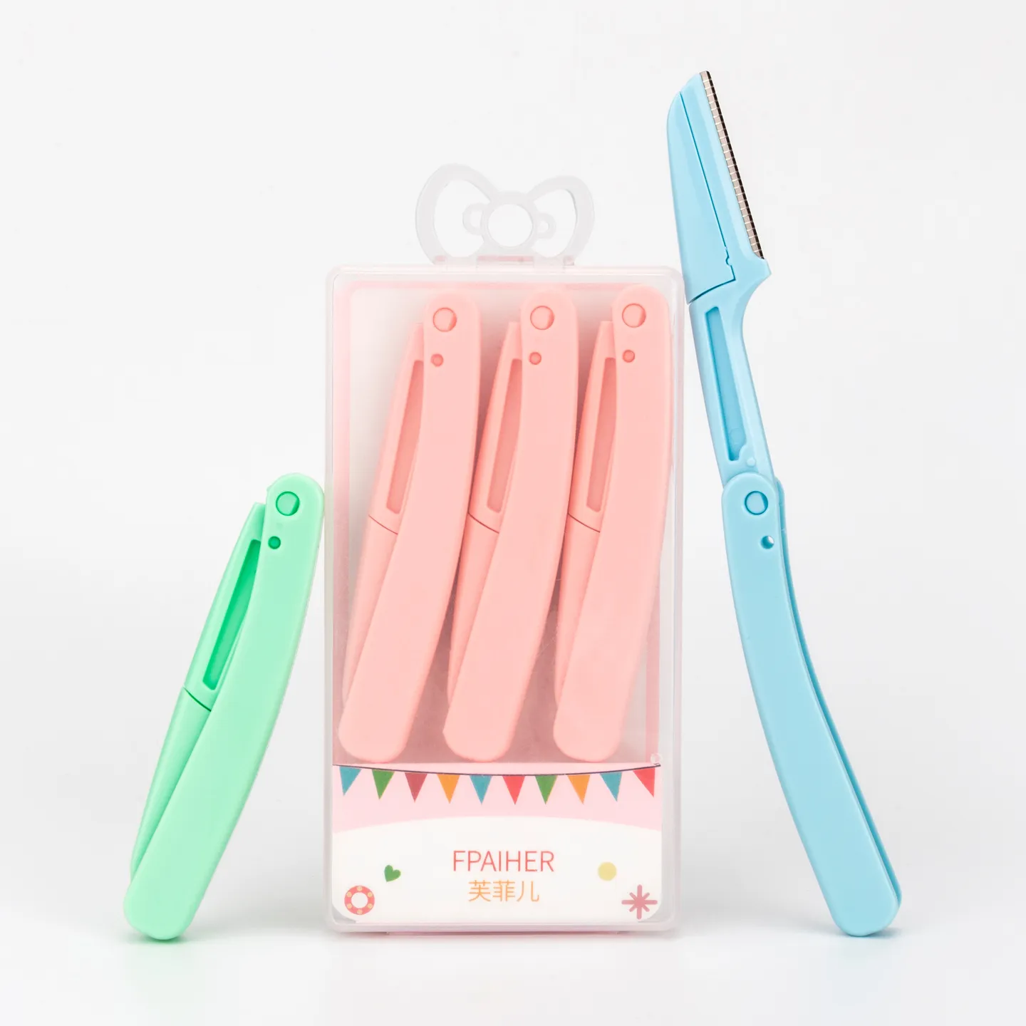 foldable plastic eyebrow trimmer image