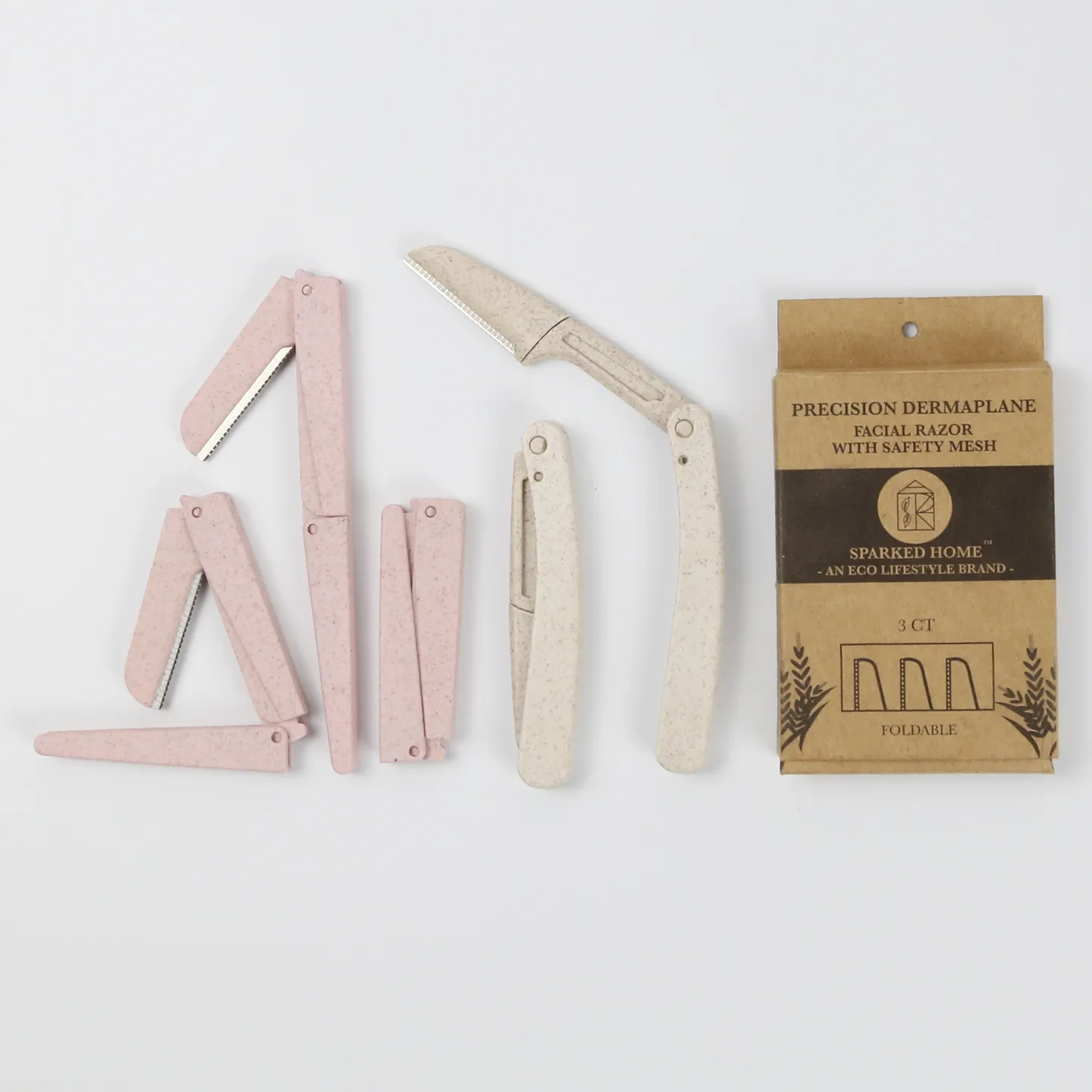 foldable wheat straw eyebrow trimmer image