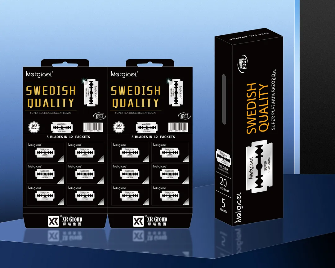 razor blades with different packages