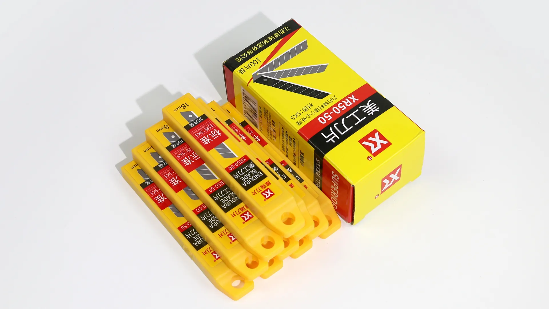 18mm black sk5 steel snap-off blades made by XR Blade