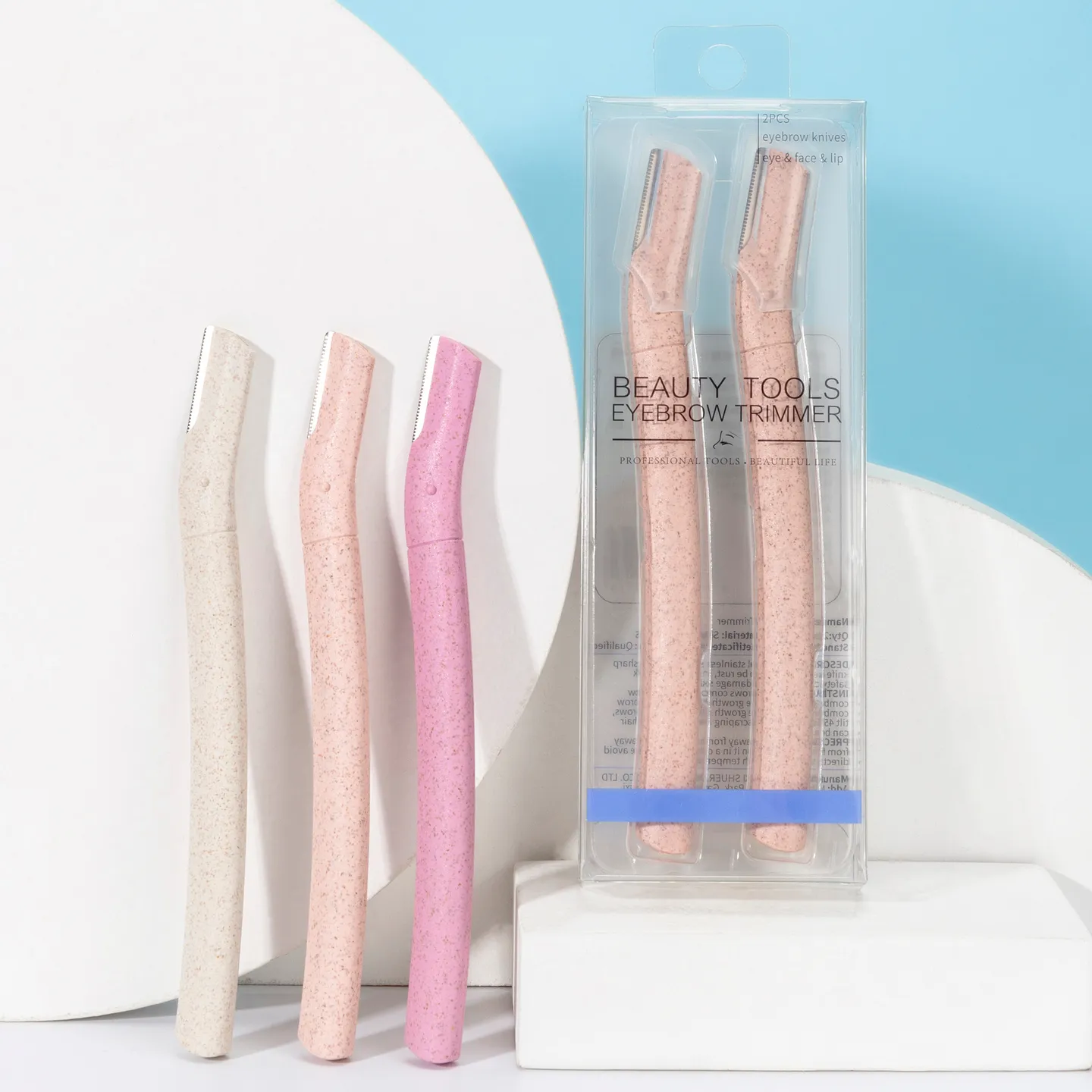 straight wheat straw eyebrow trimmer image